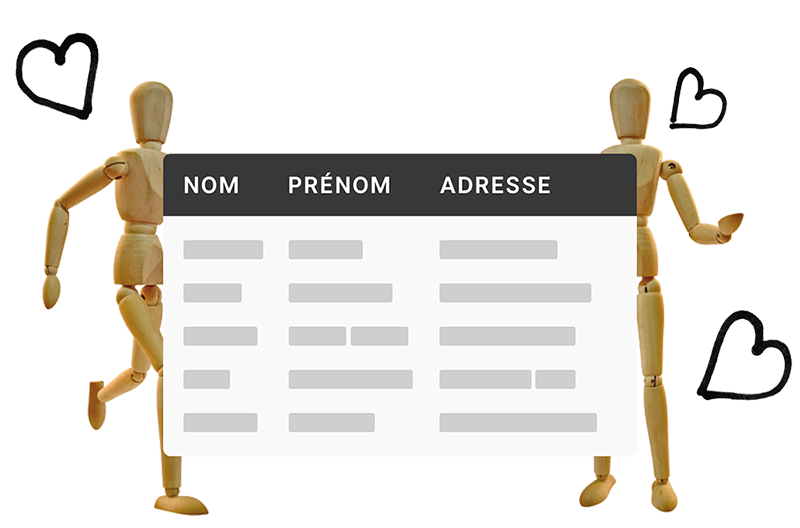 écriture et envoi