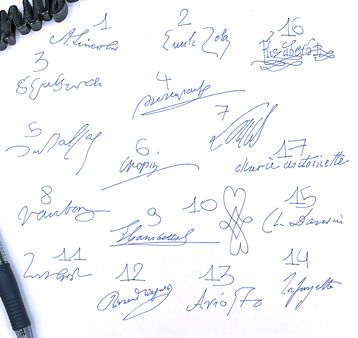 Signatures